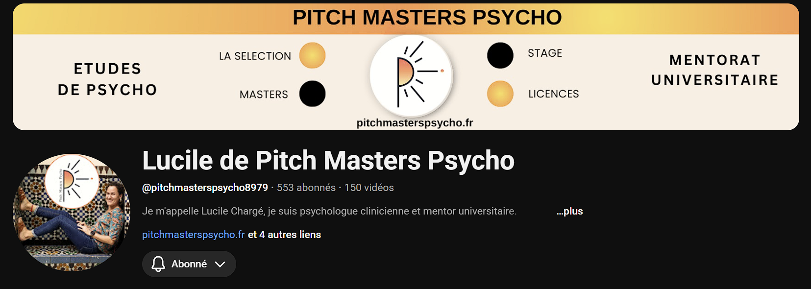 Aperçu chaîne YouTube Pitch Masters Psycho